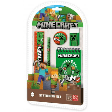 Kids Euroswan Komplet za pisanje Minecraft, idealen za šolo za fante, 1 kos