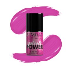 shumee Hibridni lak za nohte Pink Power #A703 Semilac 7 ml