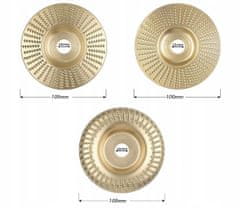 shumee 3x BRUSILNI DISK ZA LES 100 mm 16 mm ABRAZIVNI REZALNIK MALINA