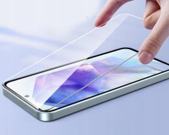 shumee PROZORNO OJAČANO ZAŠČITNO OVITJE ZA SAMSUNG A55 5G + 3X STEKLO