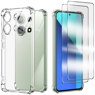 shumee ZAŠČITNO OVITEK PROTI UDARCOM ZA XIAOMI REDMI NOTE 13 4G + 2x STEKLO