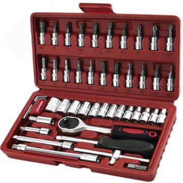 shumee VELIK KOMPLET NASADNIH KLJUČEV ORODJE NASADNI KLJUČI 46 KOSOV TORX