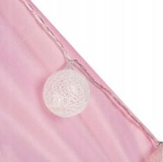 shumee OTROŠKA HIŠICA ŠOTOR GRAD PALAČA ZA SOBO VRTNA HIŠICA + ROZA LED LUČKE