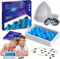 shumee MAGNETNA ŠAHOVSKA IGRA IZOBRAŽEVALNA 30 MAGNETNIH KAMNOV + 2-v-1 PLOŠČA