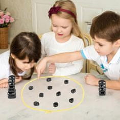 shumee MAGNETNA ŠAHOVSKA IGRA IZOBRAŽEVALNA 30 MAGNETNIH KAMNOV + 2-v-1 PLOŠČA