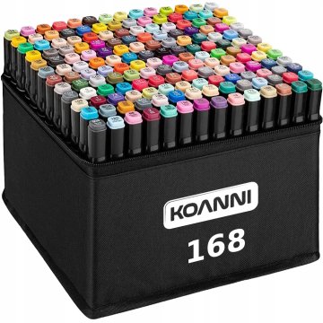 shumee KOANNI DVOSTRANSKI ALKOHOLNI MARKERJI 168 KOSOV + ETUI