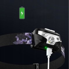 shumee NAGLAVNA SVETILKA NA BATERIJO LED SVETILKA S 5 NAČINI + USB KABEL