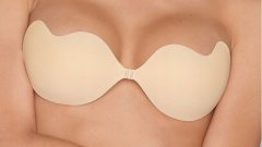 shumee SILIKONSKI SAMOPODORNI MODRČEK PUSH-UP VELIKOST C