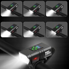 shumee MOČNA LED KOLESARSKA LUČ ACU USB SPREDNJE + ZADNJE LUČI