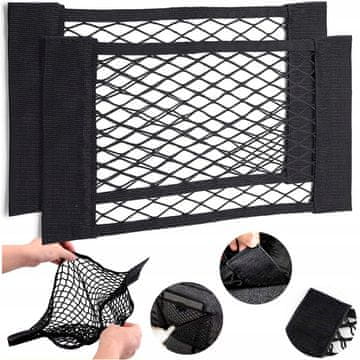 shumee MREŽASTA ORGANIZATORSKA TORBA Z JEŽKOM ZA PRTLJAŽNIK AVTOMOBILA 40x25