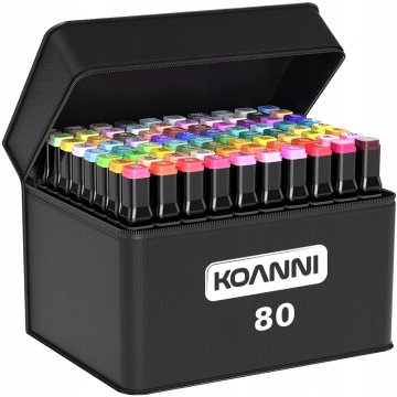 shumee KOANNI DVOSTRANSKI ALKOHOLNI MARKERJI 80 KOSOV + ETUI