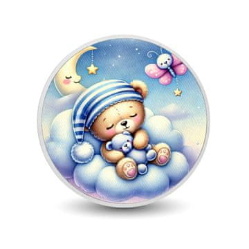 shumee Objem poln ljubezni - srebrni kovanec Cuddle Bear's Dreamy Night, 1 oz