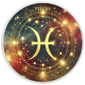 shumee Srebrni kovanec z znaki zodiaka - Ribi, 1 oz