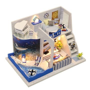 shumee Miniaturna hiša - grške počitnice in zvok morskih valov