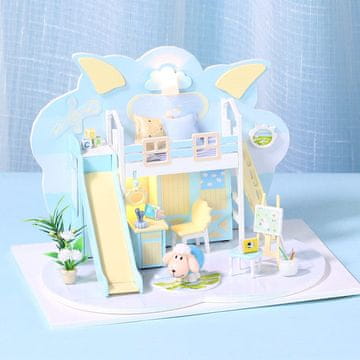 shumee Miniaturna hiša - Modra ovca