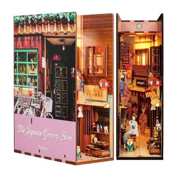 shumee Miniaturna hiša Book Nook - japonska trgovina - Tonecheer