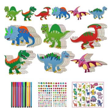 shumee DINO - kreativni slikarski set - 30 kosov