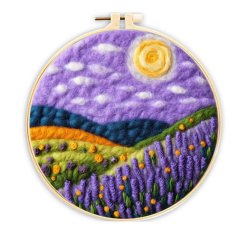 shumee Lavanda - vezenine (filcanje) s kamgarno