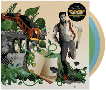 shumee GREG EDMONSON Uncharted: Zbirka Nathana Drakea, vinilni zvočni posnetek, COLOR, 3xLP škatla