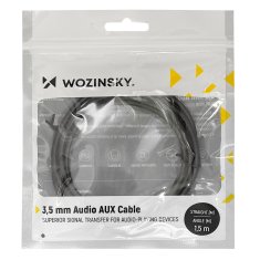shumee Wozinsky AUX kabel kotni (moški-moški) Mini Jack kabel 2m črn