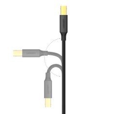 shumee Ugreen tiskalniški kabel USB-A - USB-B 480Mb/s 5m črn (US135)