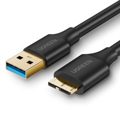 shumee Ugreen US130 10841 USB-A 3.0 - mikro USB-B kabel 1m - črn