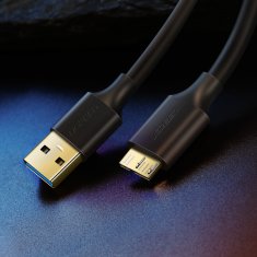 shumee Ugreen US130 10841 USB-A 3.0 - mikro USB-B kabel 1m - črn
