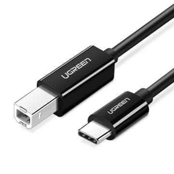 shumee Ugreen tiskalniški kabel USB-C - USB-B 480Mb/s 2m črn (US241)