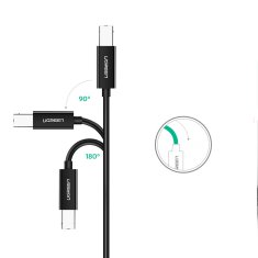shumee Ugreen tiskalniški kabel USB-C - USB-B 480Mb/s 2m črn (US241)