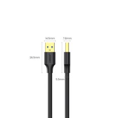 shumee Ugreen US128 10369 USB-A 3.0 / USB-A 3.0 5Gb/s kabel 0,5 m - črn