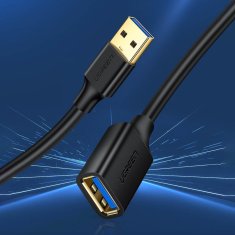 shumee Ugreen podaljšek USB-A (moški) - USB-A (ženski) USB 3.0 5Gb/s 0,5m črn (US129)