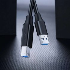 shumee Ugreen US210 10372 tiskalniški kabel USB-A 3.0 / USB-B 5Gbps 2m - črn