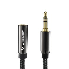 shumee Wozinsky mini jack podaljšek (ženski-moški) AUX podaljšek 3 m črn