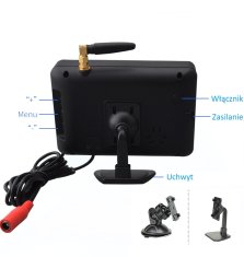 shumee Brezžični komplet 2 kamer + 5" monitor 12V/24V z vgrajeno umetno inteligenco