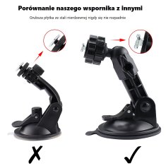 shumee Stekleni nosilec s priseskom za 5 do 10-palčni monitor za vzvratno vožnjo