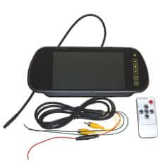 shumee 7-palčni LCD-zaslon za vzvratno vožnjo z zrcalnim prekrivanjem za kamere PAL in NTSC