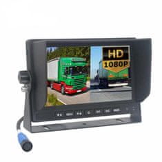 shumee 7-palčni AHD monitor za težka dela, 4-pinski razdelilni priključek, 2 kanala, z DVR-jem