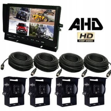 shumee Komplet 10'' AHD monitorjev, 4 x SONY 720P QUAD kabli za kamero