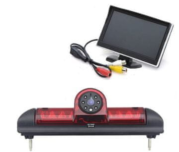 shumee Komplet monitorjev 5 + kamera za vzvratno vožnjo z zavorno lučjo FIAT DUCATO CITROEN JUMPER PEUGEOT BOXER