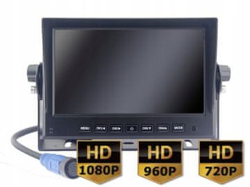 shumee 4-kanalni AHD 7-palčni monitor s funkcijo snemanja DVR