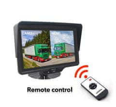shumee Monitor za vzvratno kamero 10" 1 kanal HDMI 2 kanala AHD 12–24 V