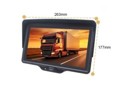 shumee Monitor za vzvratno kamero 10" 1 kanal HDMI 2 kanala AHD 12–24 V