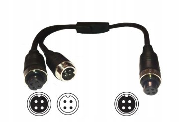 shumee 4-pin razdelilnik kamere za dva monitorja