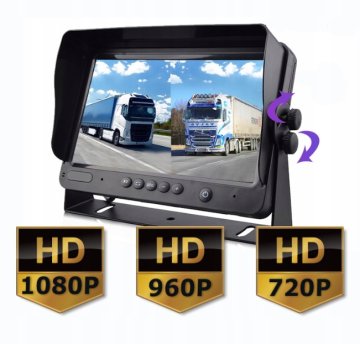 shumee ZS-7001DVR-2 AHD 7-palčni monitor s snemanjem DVR za vzvratno kamero