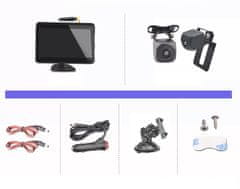 shumee Brezžični komplet 2 kamer + 5" monitor 12V/24V z vgrajeno umetno inteligenco