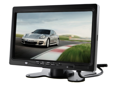 shumee 7-palčni LCD avtomobilski monitor TFT RCA 2-kanalni