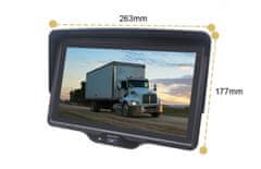 shumee Monitor za vzvratno kamero 10"" AHD 6 kanalov 12-24V DVR