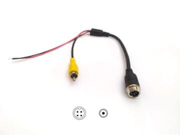 shumee Redukcijska 4-pinska vtičnica (stran kamere) / RCA CHINCH (stran monitorja)