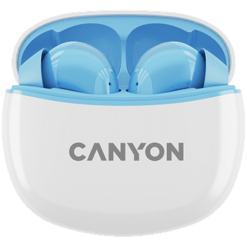 shumee Slušalke CANYON TWS-5 v ušesih z modrim ohišjem