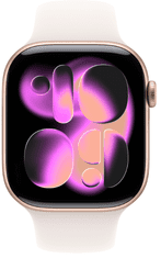 Apple Watch Series 11 pametna ura, GPS, 42mm + pašček, M/L, bež (Rose Gold) (MEU44WF/A)